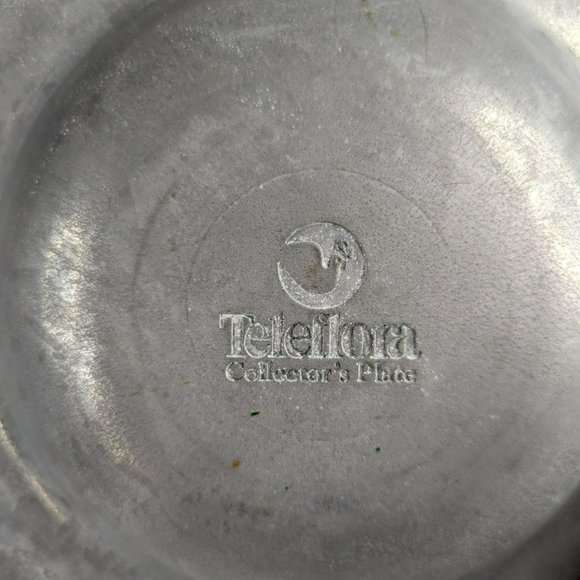 Vintage Teleflora Pewter Collector's Plate Peace on Earth Good Will Toward Men - Picture 4 of 5